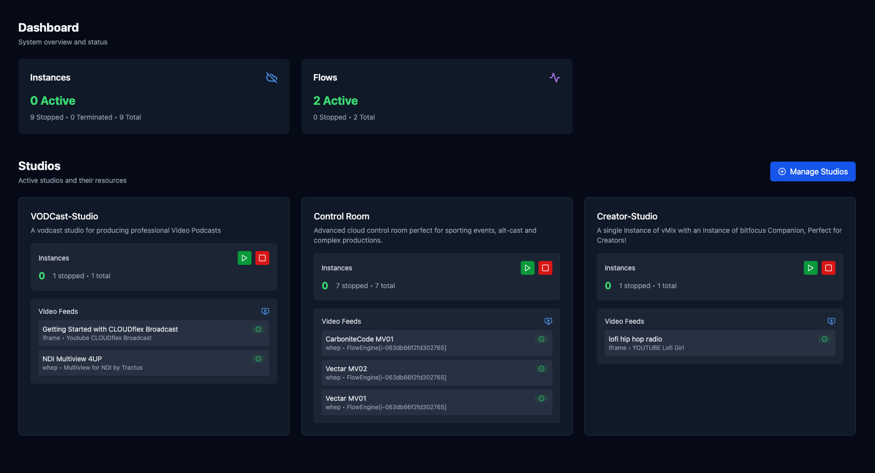 CloudFlex Dashboard