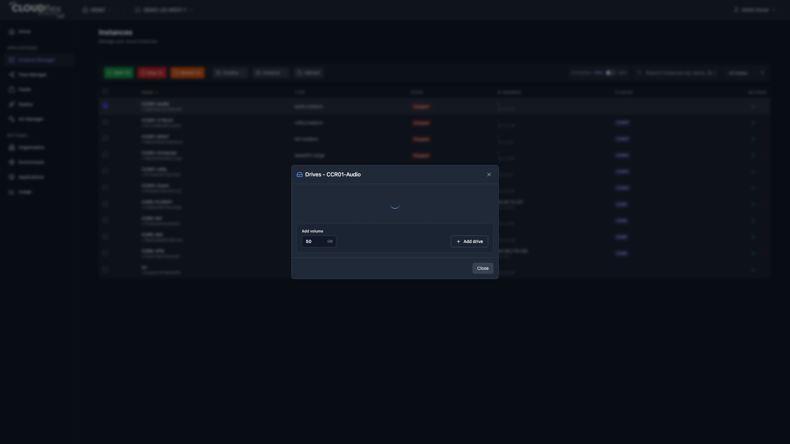 Manage an instance’s drives