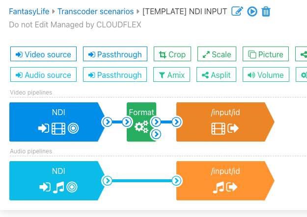 WMSPanel NDI input transcoder template